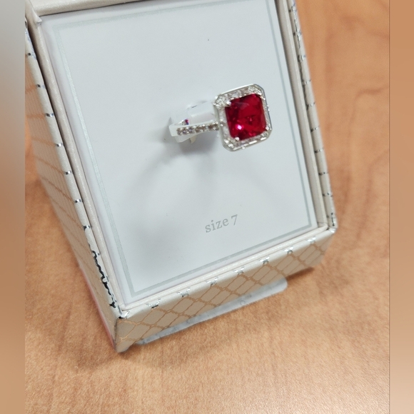 Ruby Sterling Silver Ring - Picture 5 of 5